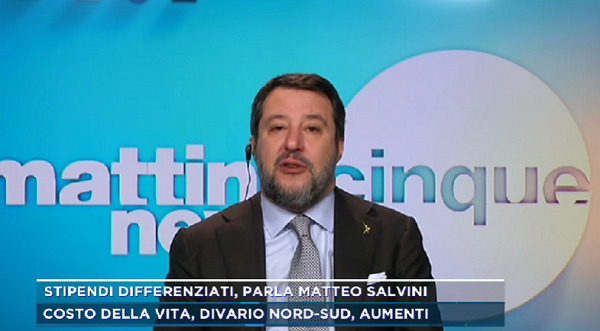 Salvini attacca De Luca
