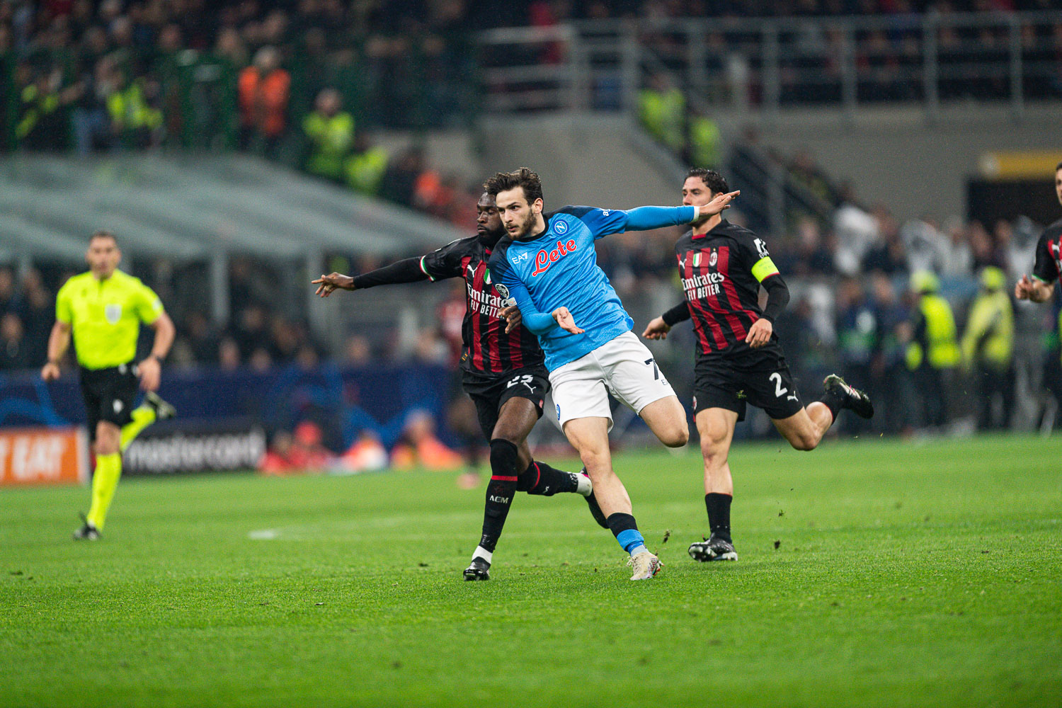 Champions League, il calendario di Società Sportiva Calcio Napoli e Associazione Calcio Milan