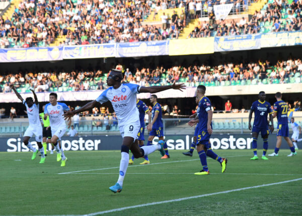 Osimhen in gol alla prima giornata di campionato contro l'Hellas Verona