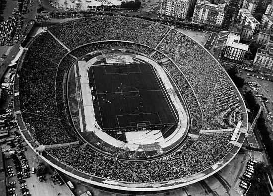 Una foto storica dello Stadio Diego Armando Maradona, ex Stadio San Paolo