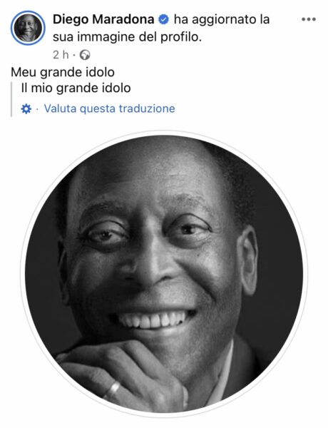 Un hacker entra nel profilo Facebook di Diego Armando Maradona Un hacker entra nel profilo Facebook di Diego Armando Maradona