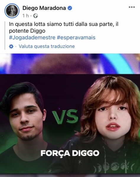 Un hacker entra nel profilo Facebook di Diego Armando Maradona Un hacker entra nel profilo Facebook di Diego Armando Maradona