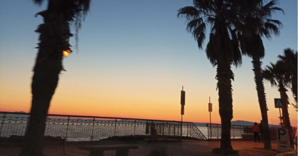 litoranea torre del greco tramonto