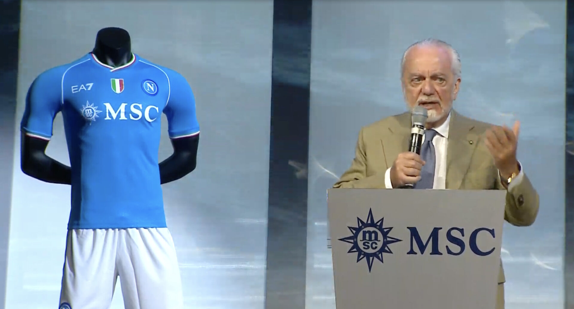 Maglia Napoli Turkia Maglia Ufficiale SSC Napoli 2023/2024 EA7