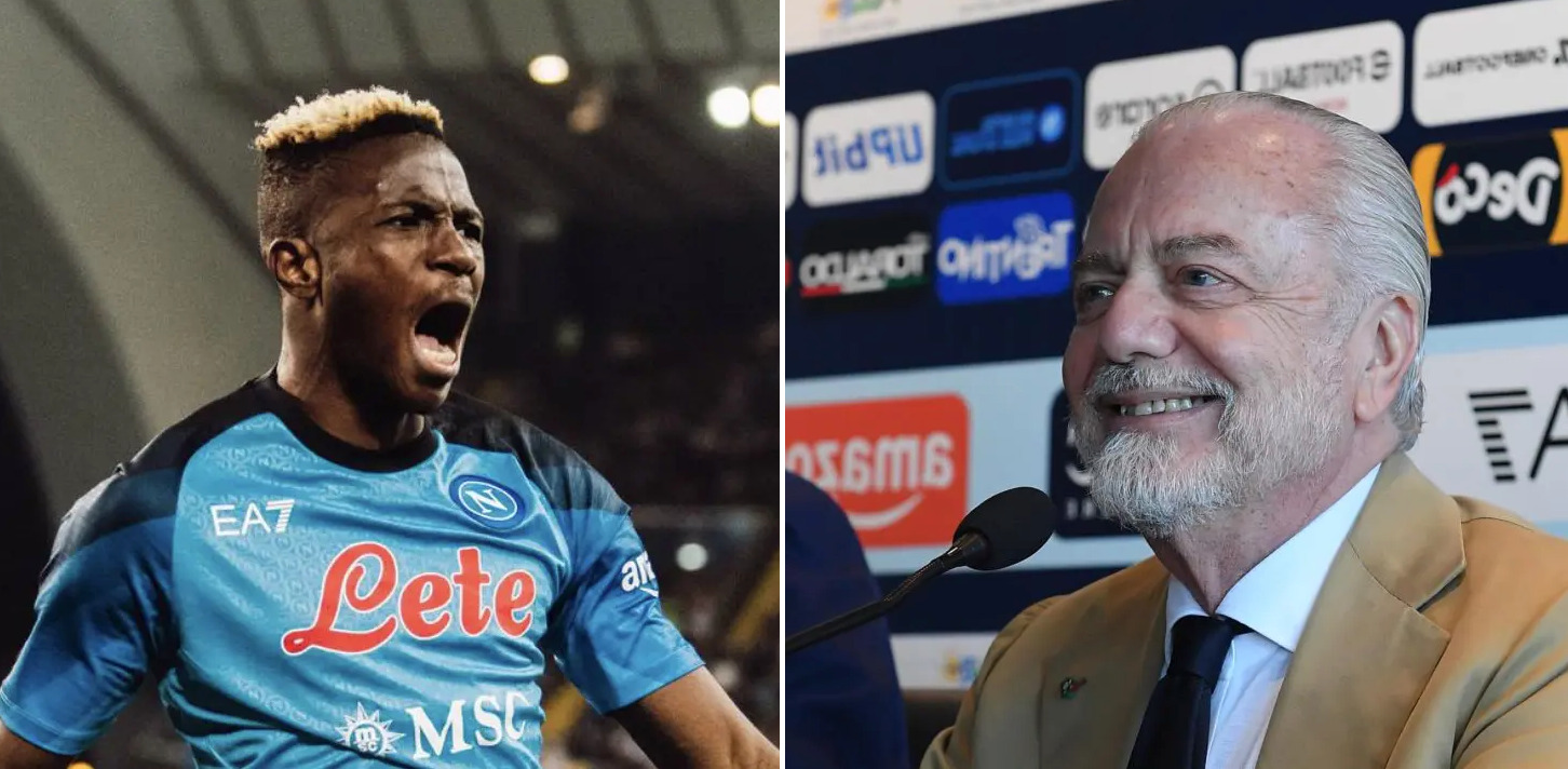 "Victor Osimhen sarà ancora un calciatore della Società Sportiva Calcio Napoli": l'annuncio del presidente Aurelio De Laurentiis