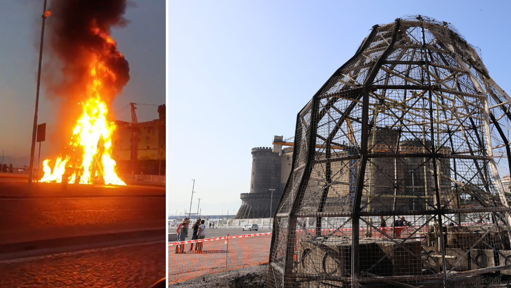 Venere degli Stracci Napoli incendio