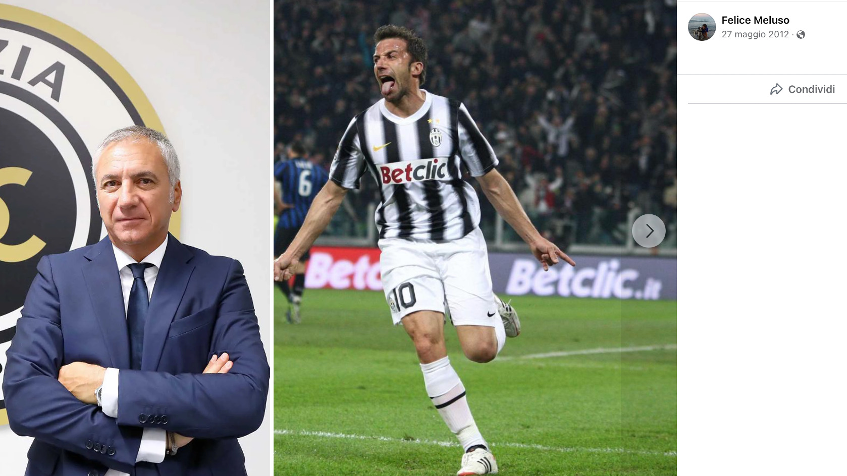 mauro meluso figlio felice juventino