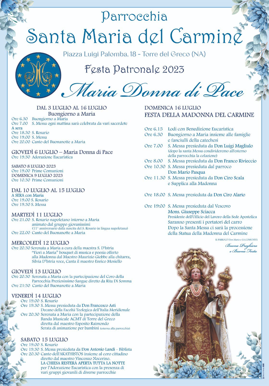 programma festa carmine 2023