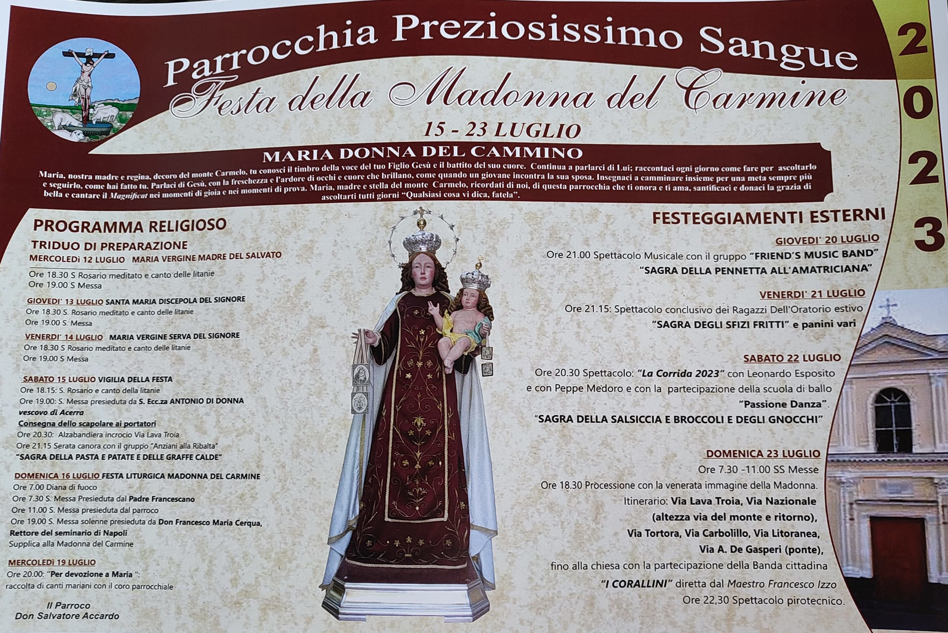 programma festa carmine 2023