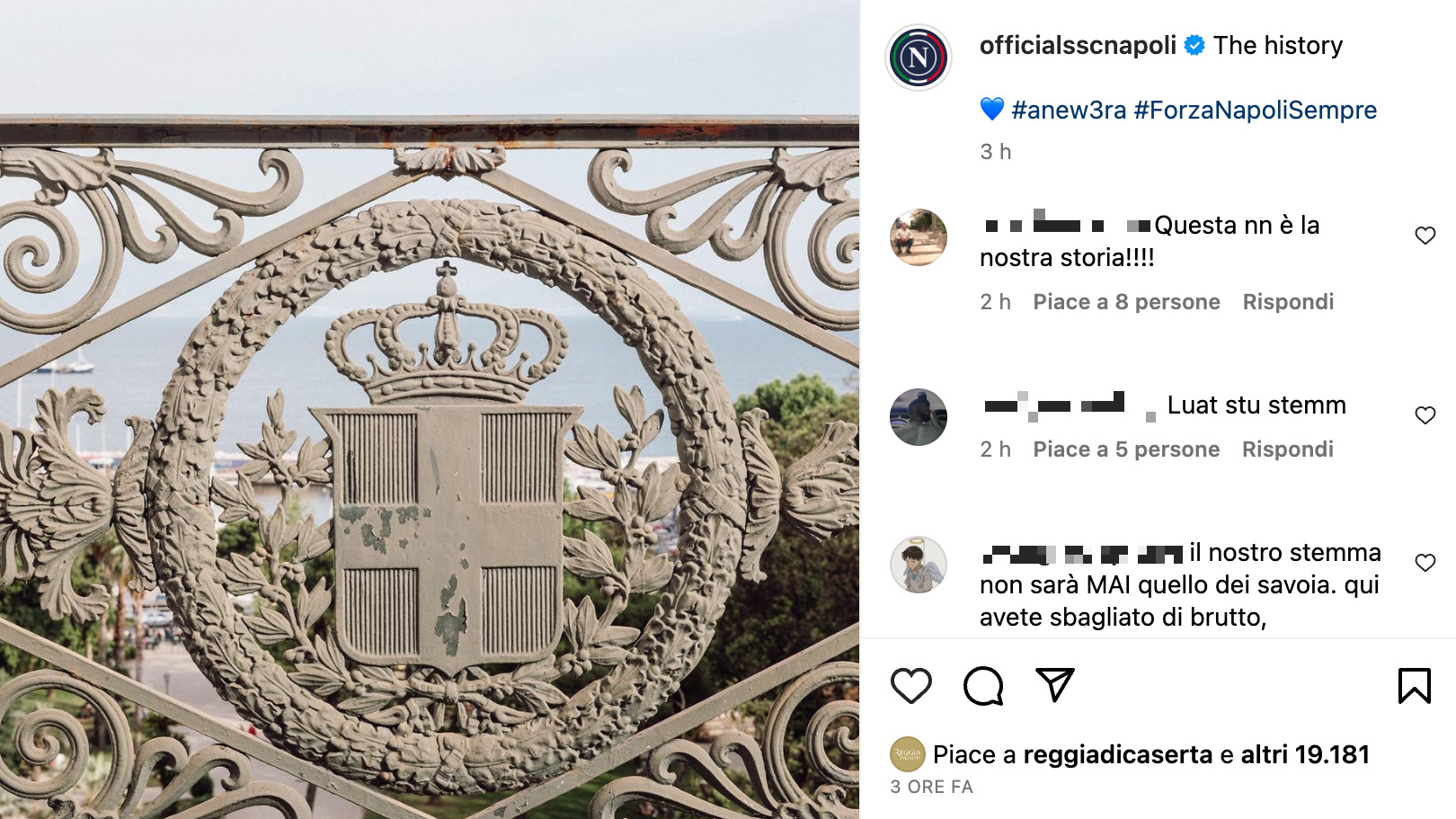 stemma savoia social ssc napoli