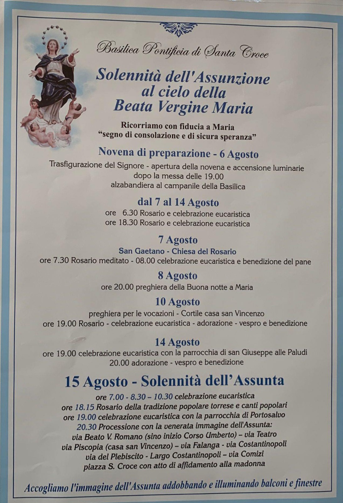 Il programma completo