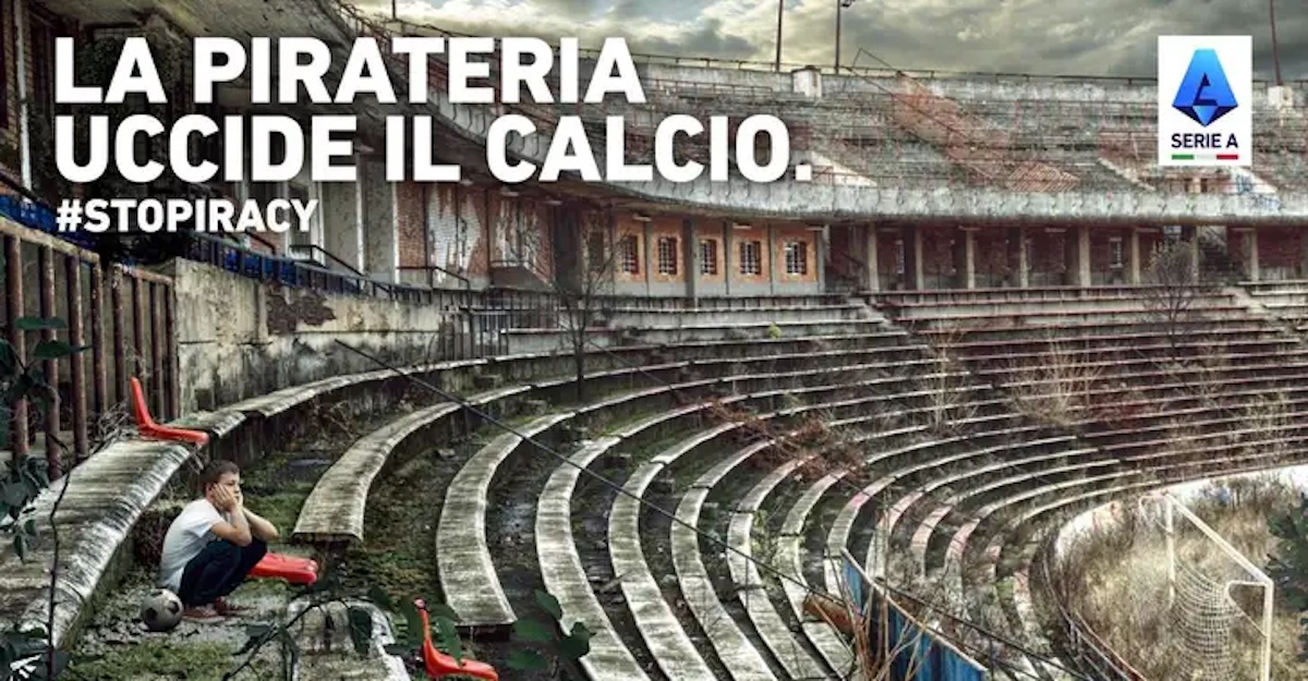 Lega Serie A, lo slogan anti-pirateria