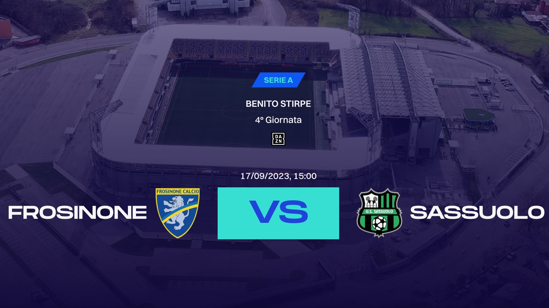 Dove vedere Frosinone Calcio-Unione Sportiva Sassuolo Calcio in diretta in TV e streaming, Sky, Dazn