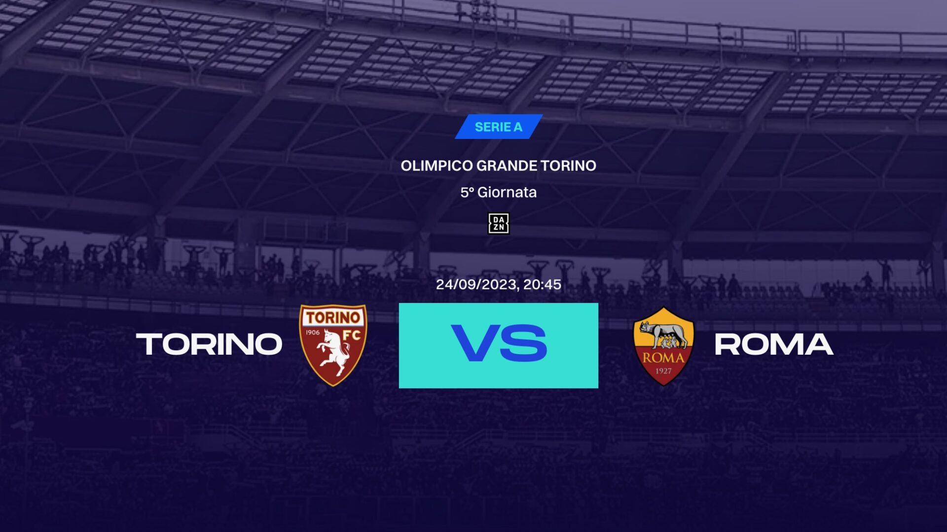 Serie A Tim 2023/2024, quinta giornata: Torino Football Club-Associazione Sportiva Roma, le probabili formazioni