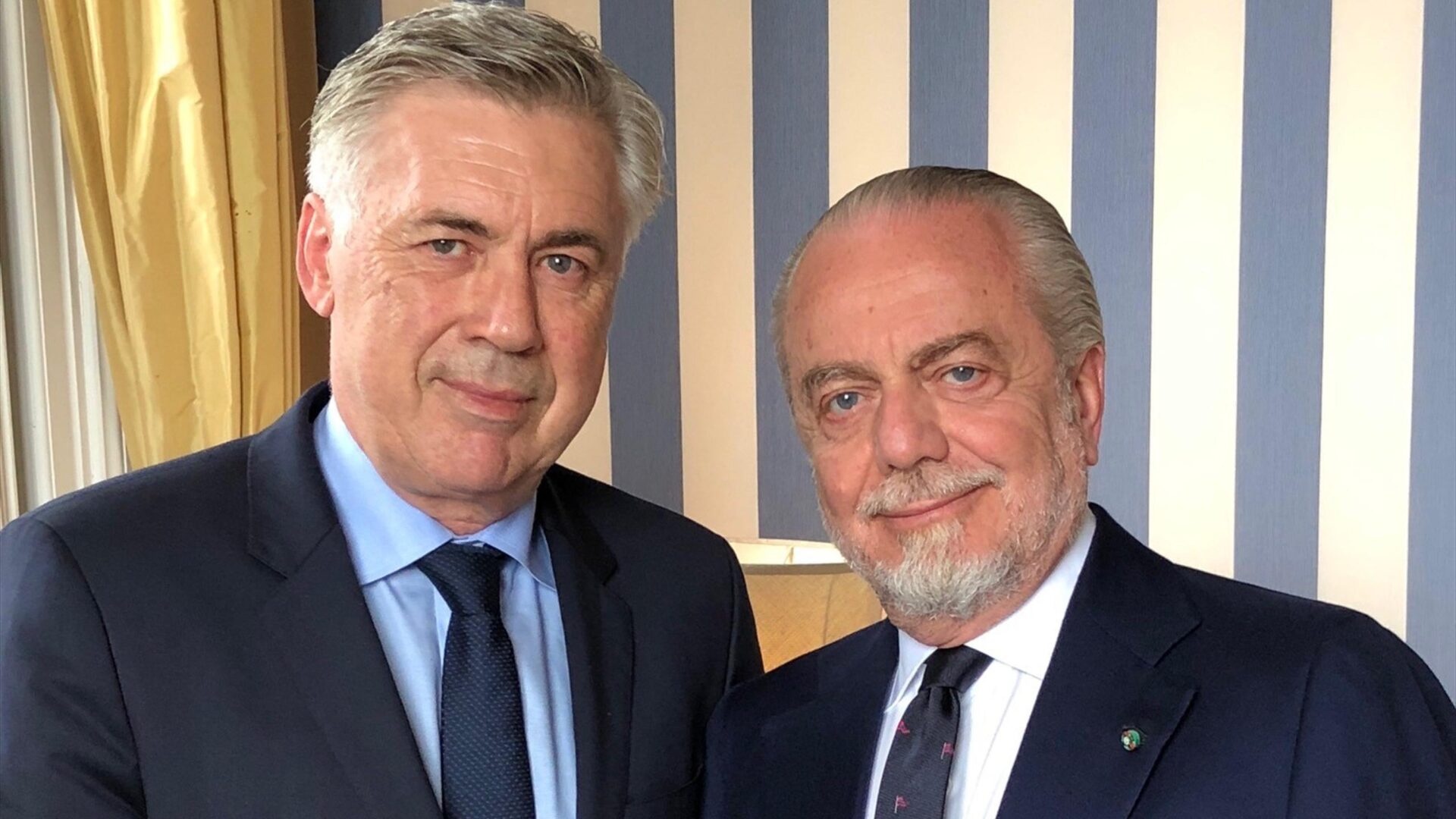 Carlo Ancelotti e Aurelio De Laurentiis