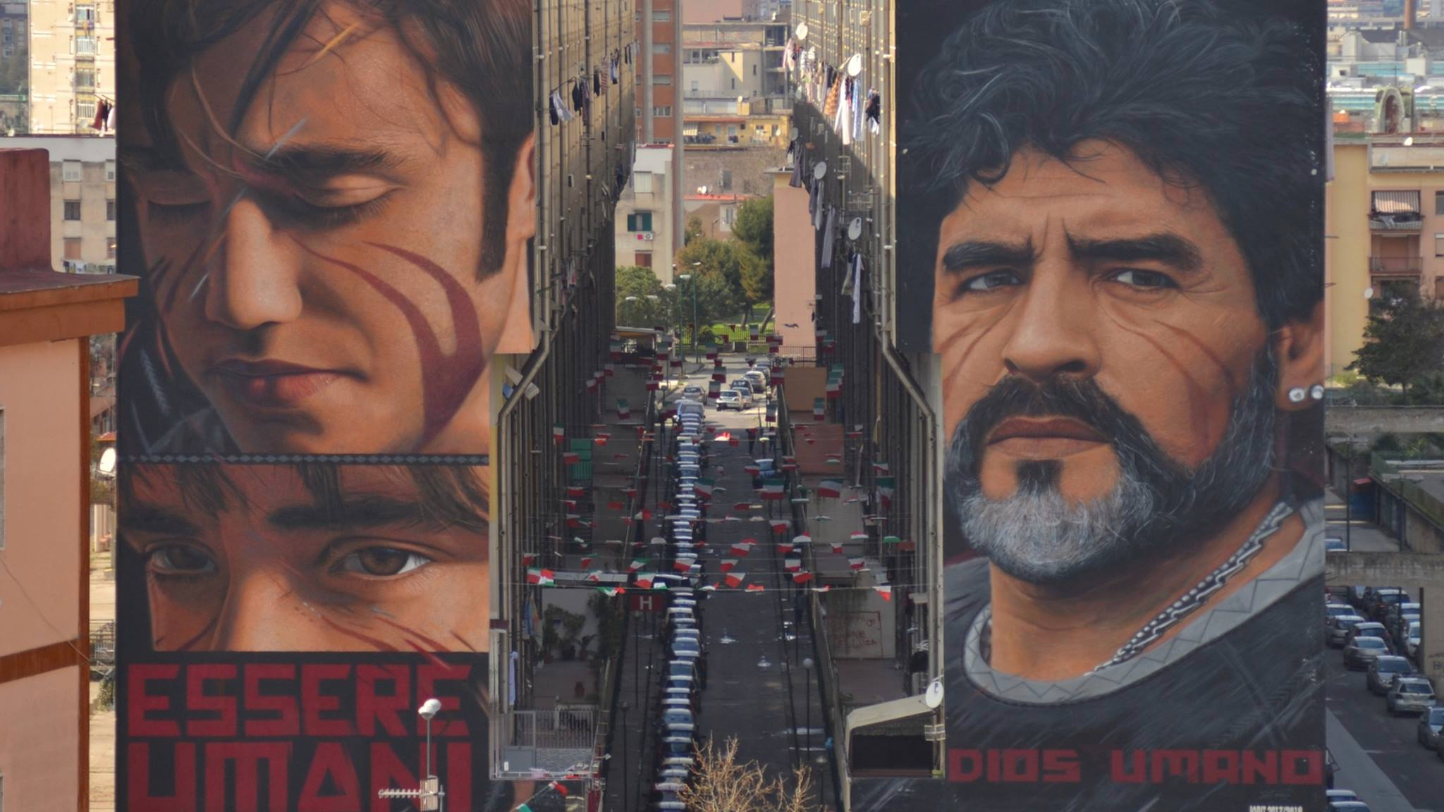 murale maradona san giovanni