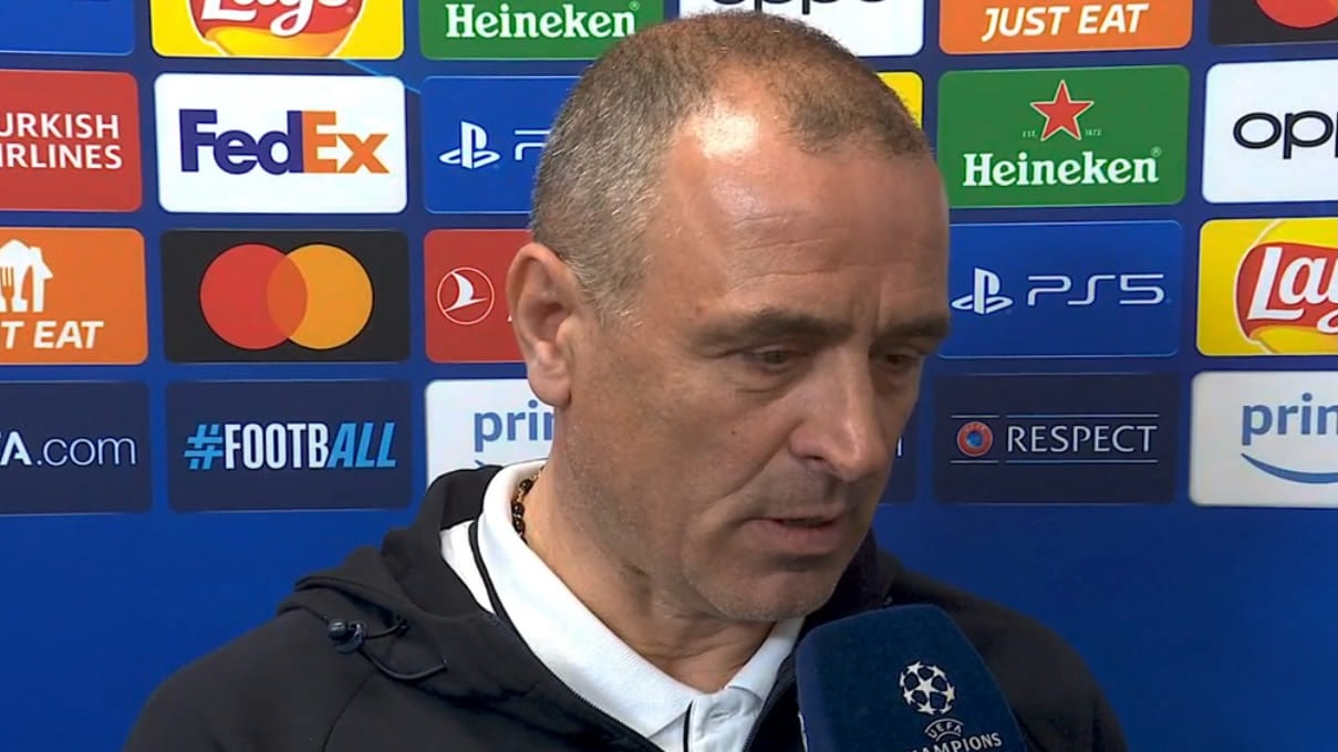 Francesco Calzona dopo Napoli-Barcellona