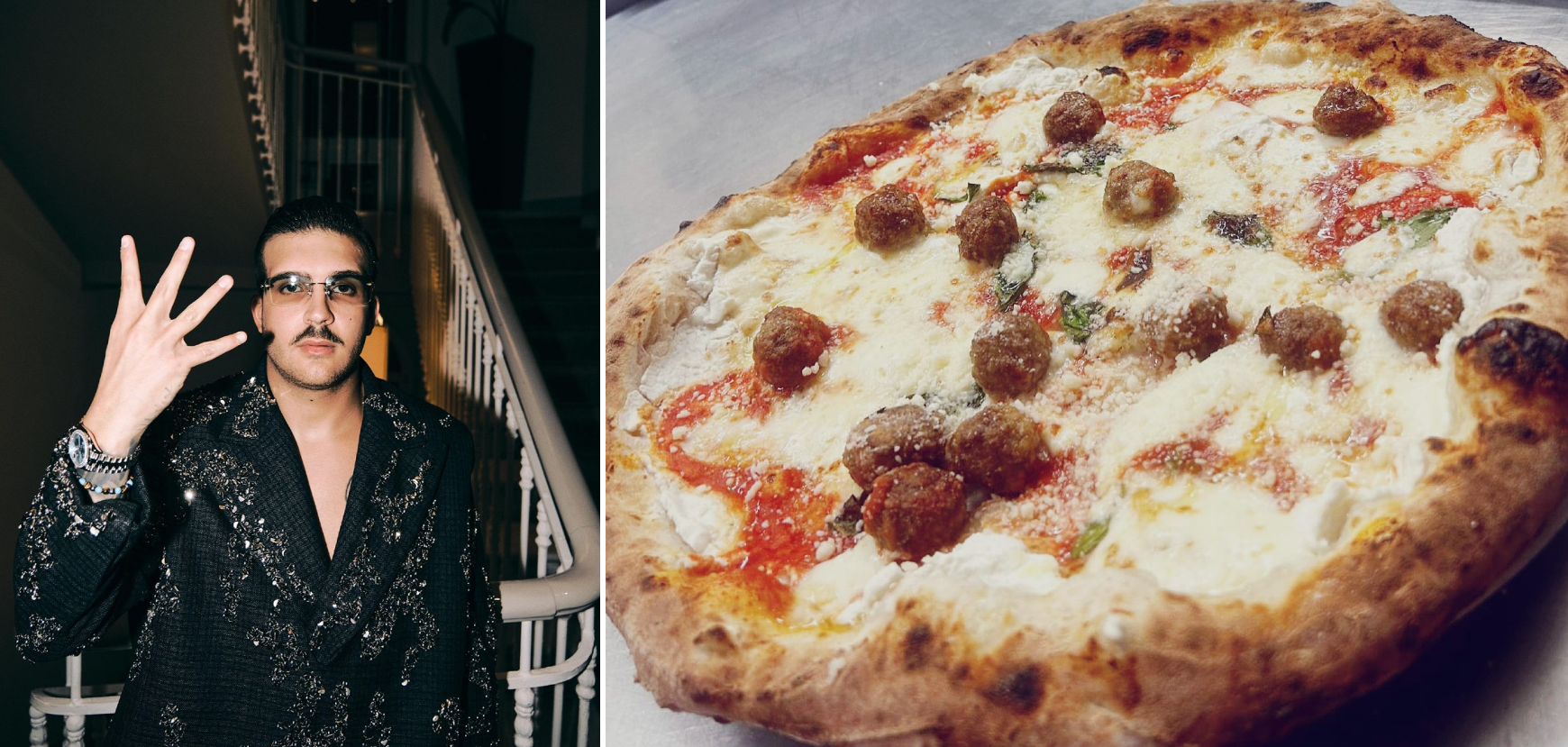 La pizza dedicata a Geolier