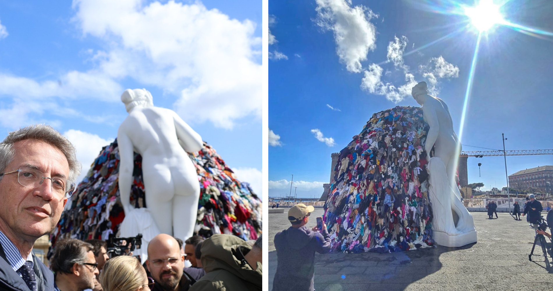 venere stracci piazza municipio napoli