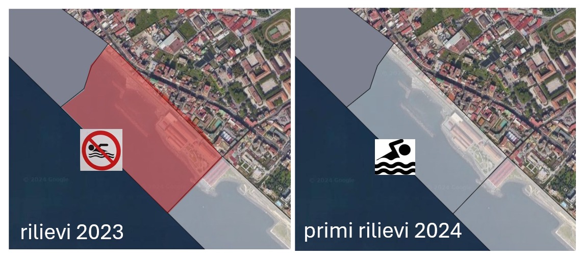 Mare Pietrarsa balneabile