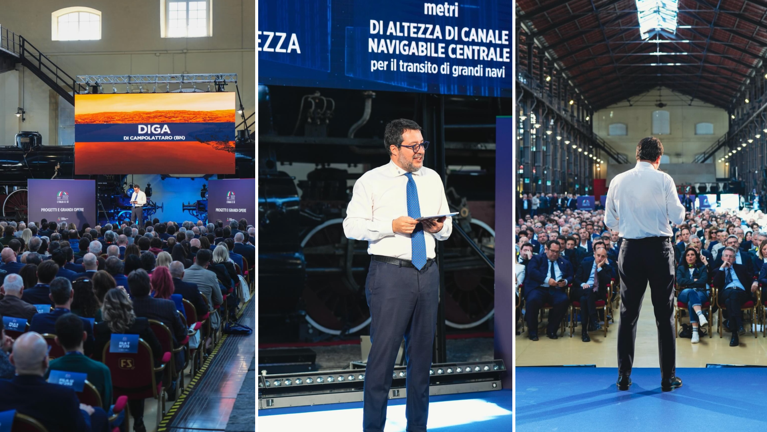 Matteo Salvini a Pietrarsa