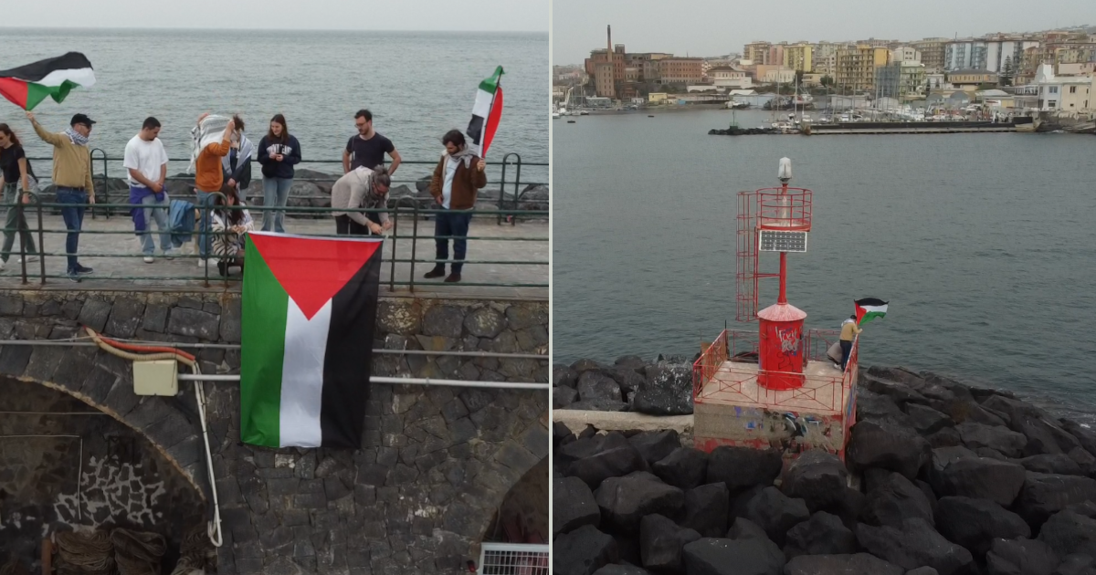 bandiera palestina porto