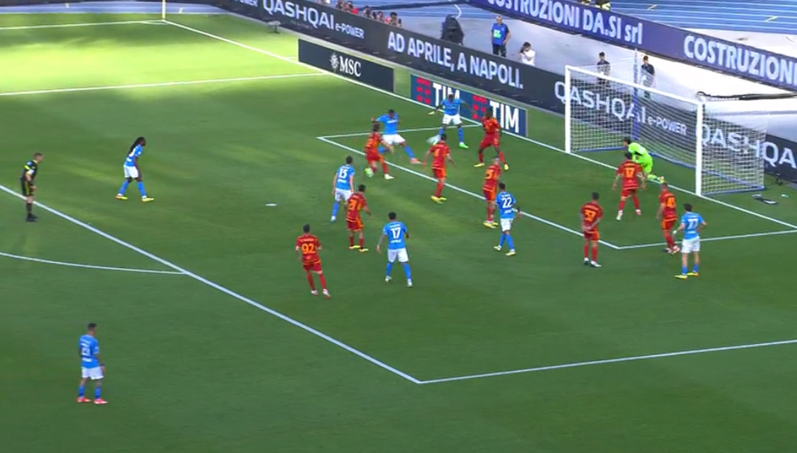 Napoli-Roma 0-0 all'intervallo: azzurri volenterosi ma imprecisi, clima surreale al Maradona