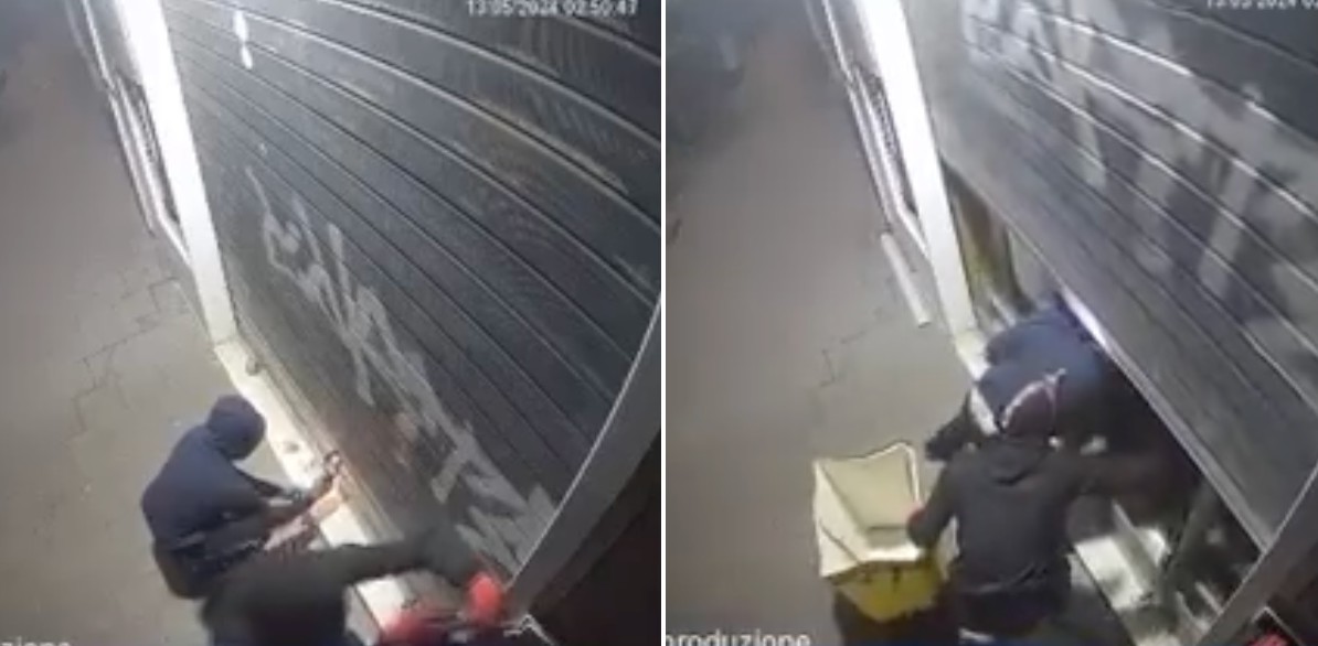 VIDEO/ Svaligiata nella notte tabaccheria al Vomero: aprono la serranda in soli 3 minuti