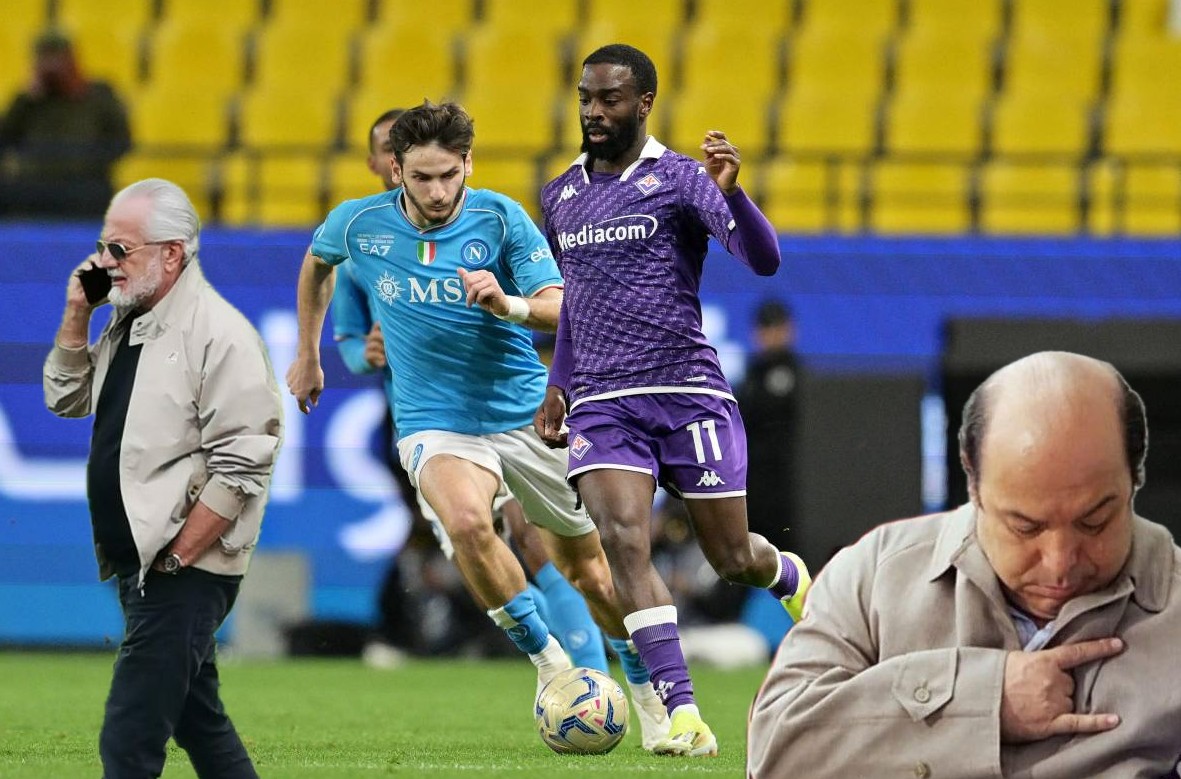 Napoli-Fiorentina anticipata a venerdì 17: "De Laurentiis ha chiesto il rinvio per scaramanzia"