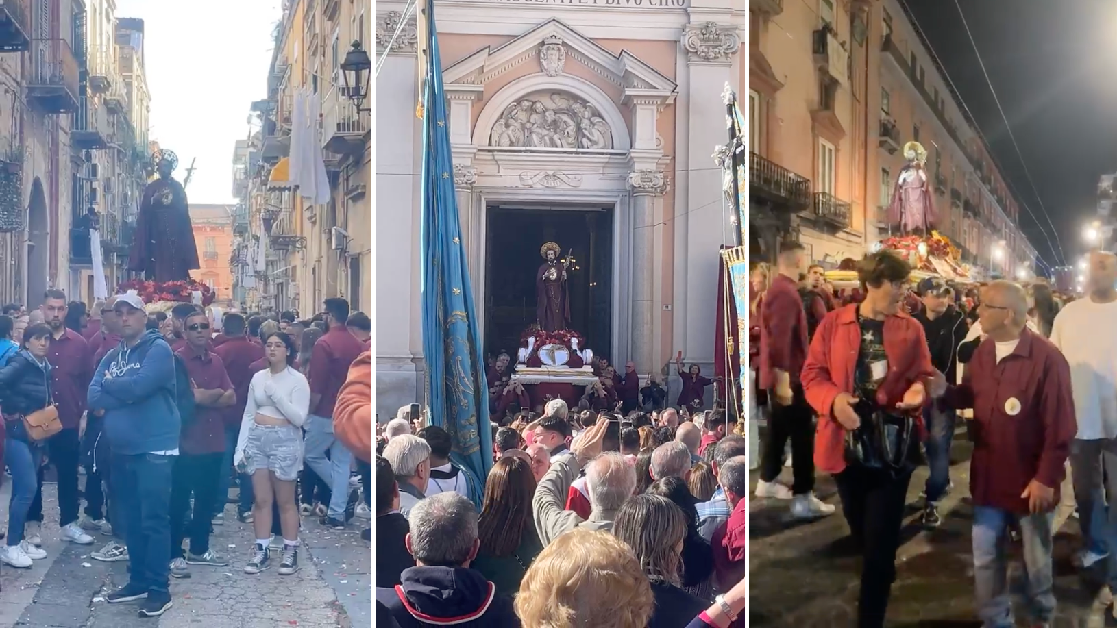 Processione di San Ciro a Portici: diretta di Vesuviolive.it vista da ...