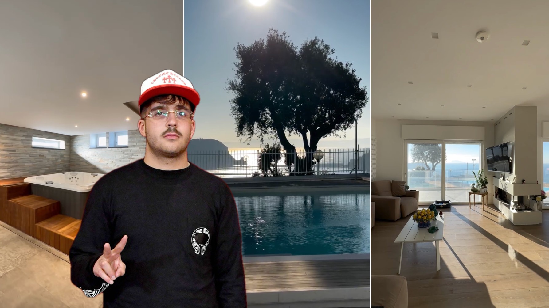 VIDEO/ Geolier compra casa a Pozzuoli: l'incredibile villa con piscina e vista su Capri