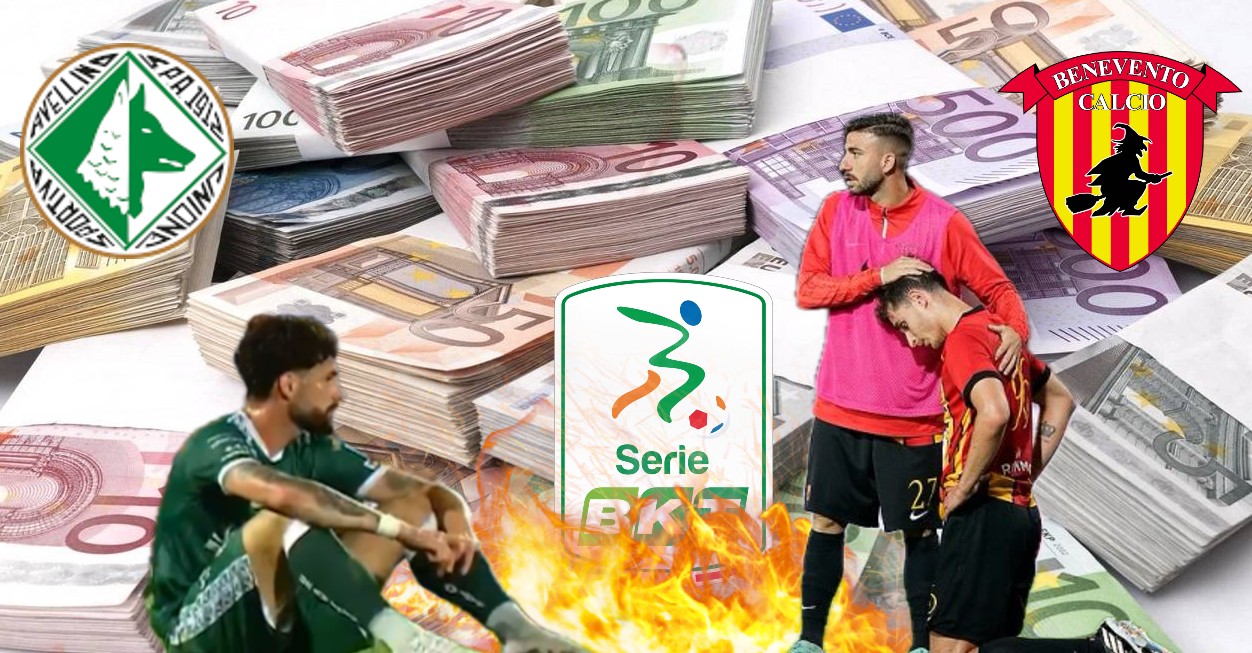 Avellino e Benevento shock: fuori dai playoff di C ma con un monte ingaggi da Serie B