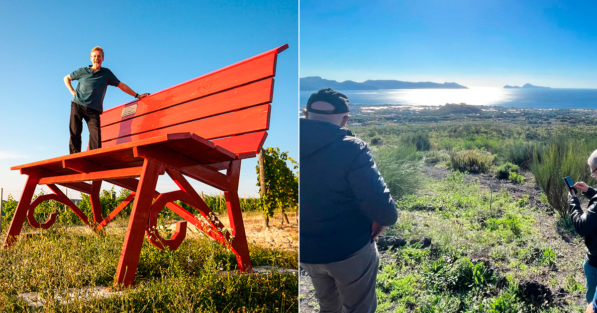 panchina gigante sentiero