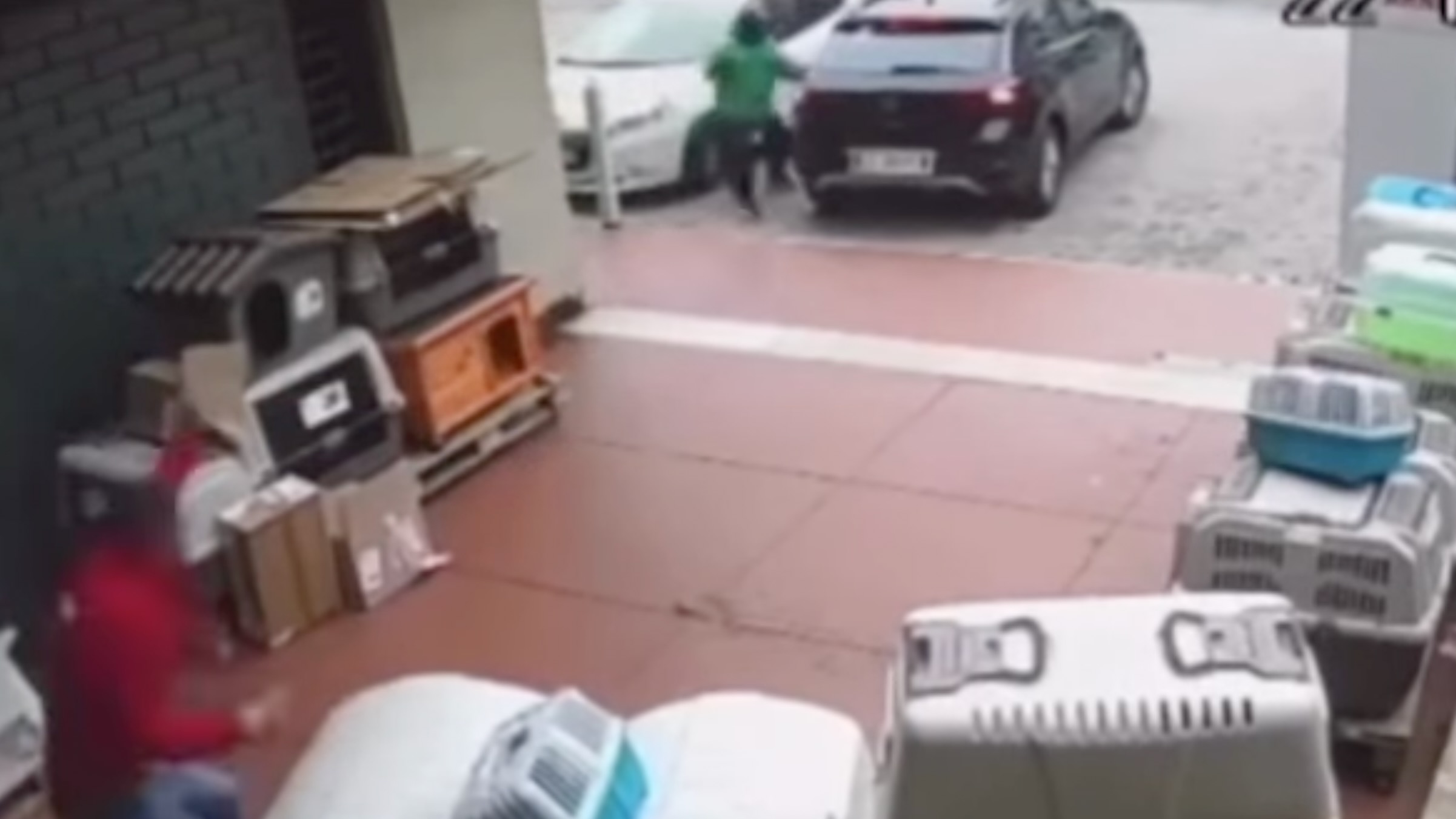 VIDEO/ Banditi con fucile svaligiano gioielleria, il vicino li affronta con una scopa