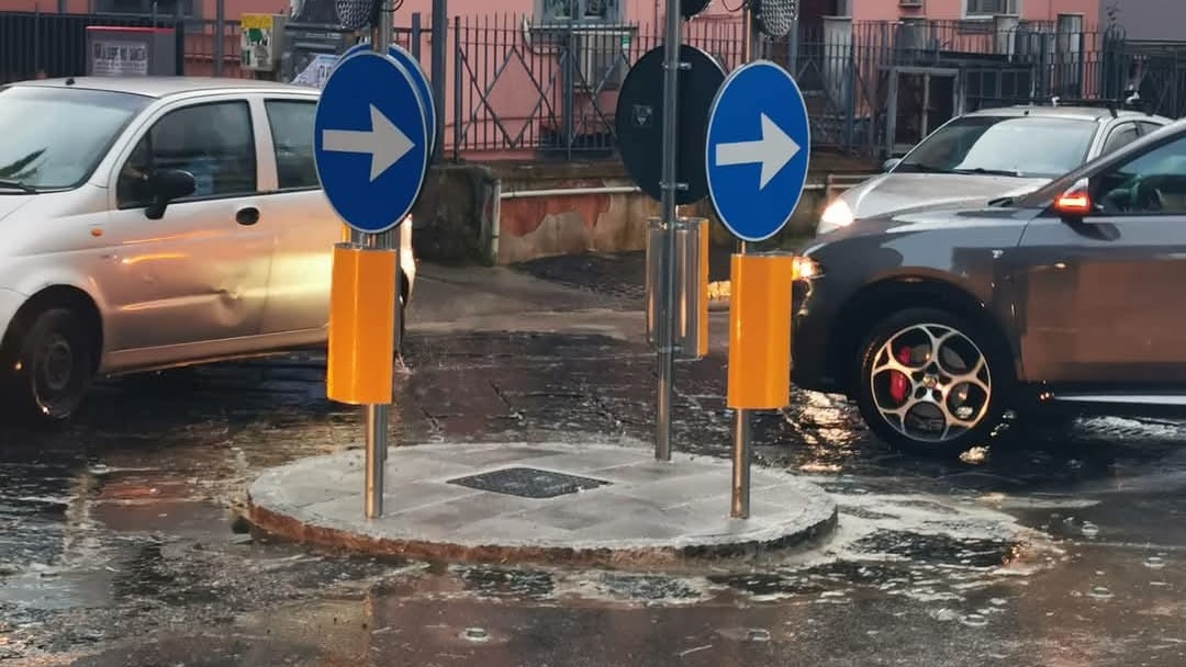 Rotonda di via Palmiro Togliatti a san Giorgio a Cremano