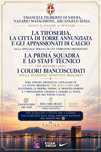 locandina presentazione savoia