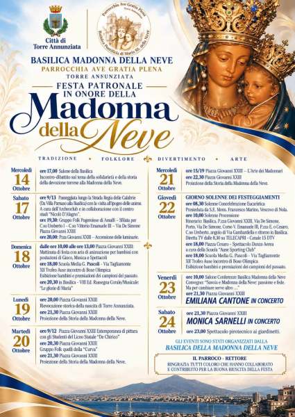 programma madonna della neve
